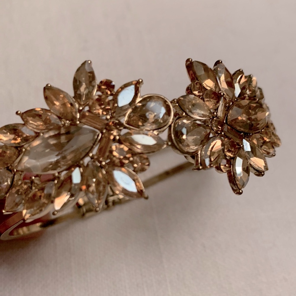 Crystal gold plated bracelet